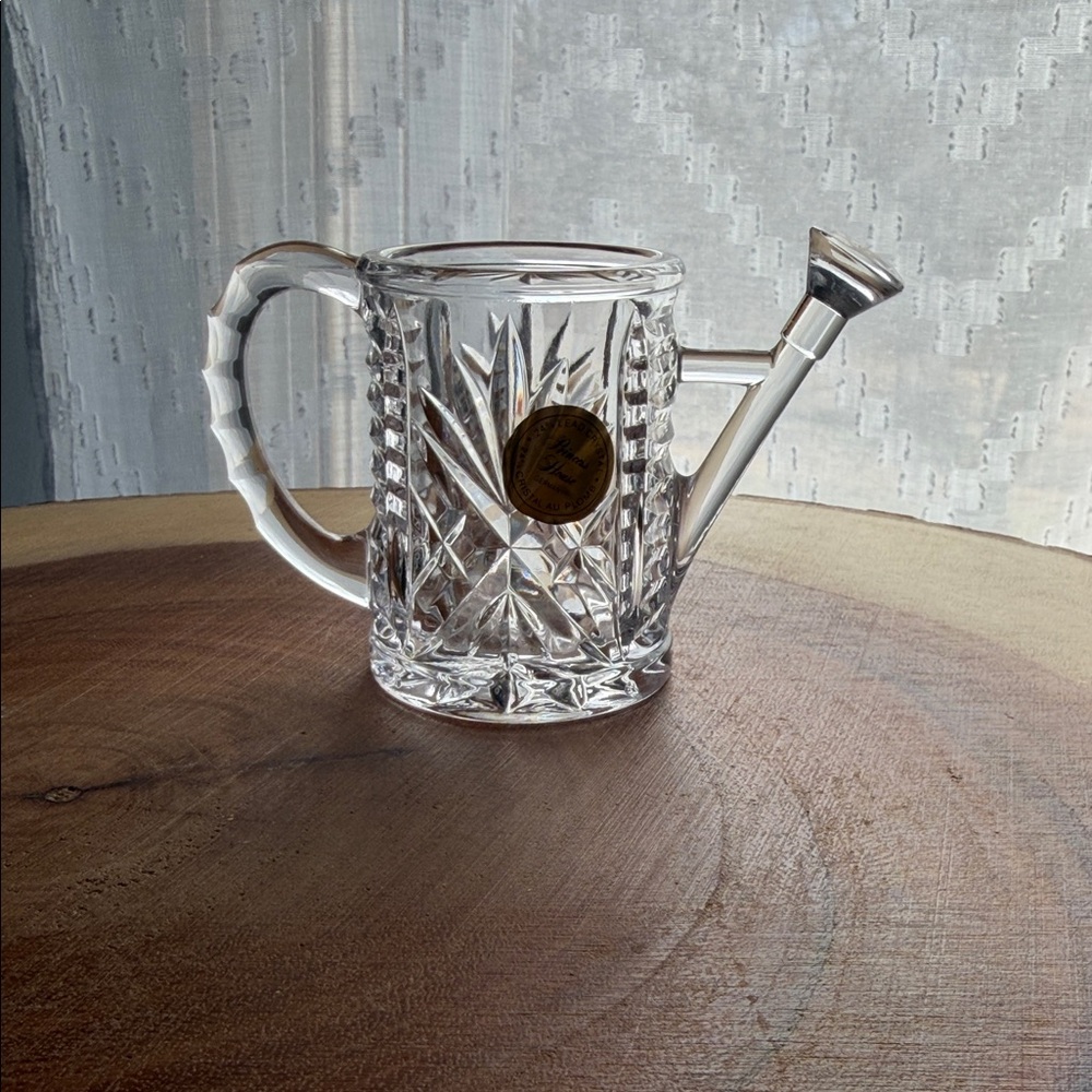 Princess House Crystal Watering Can Vase